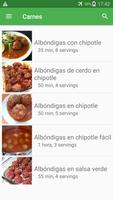 Recetas de carnes en español gratis sin internet. poster