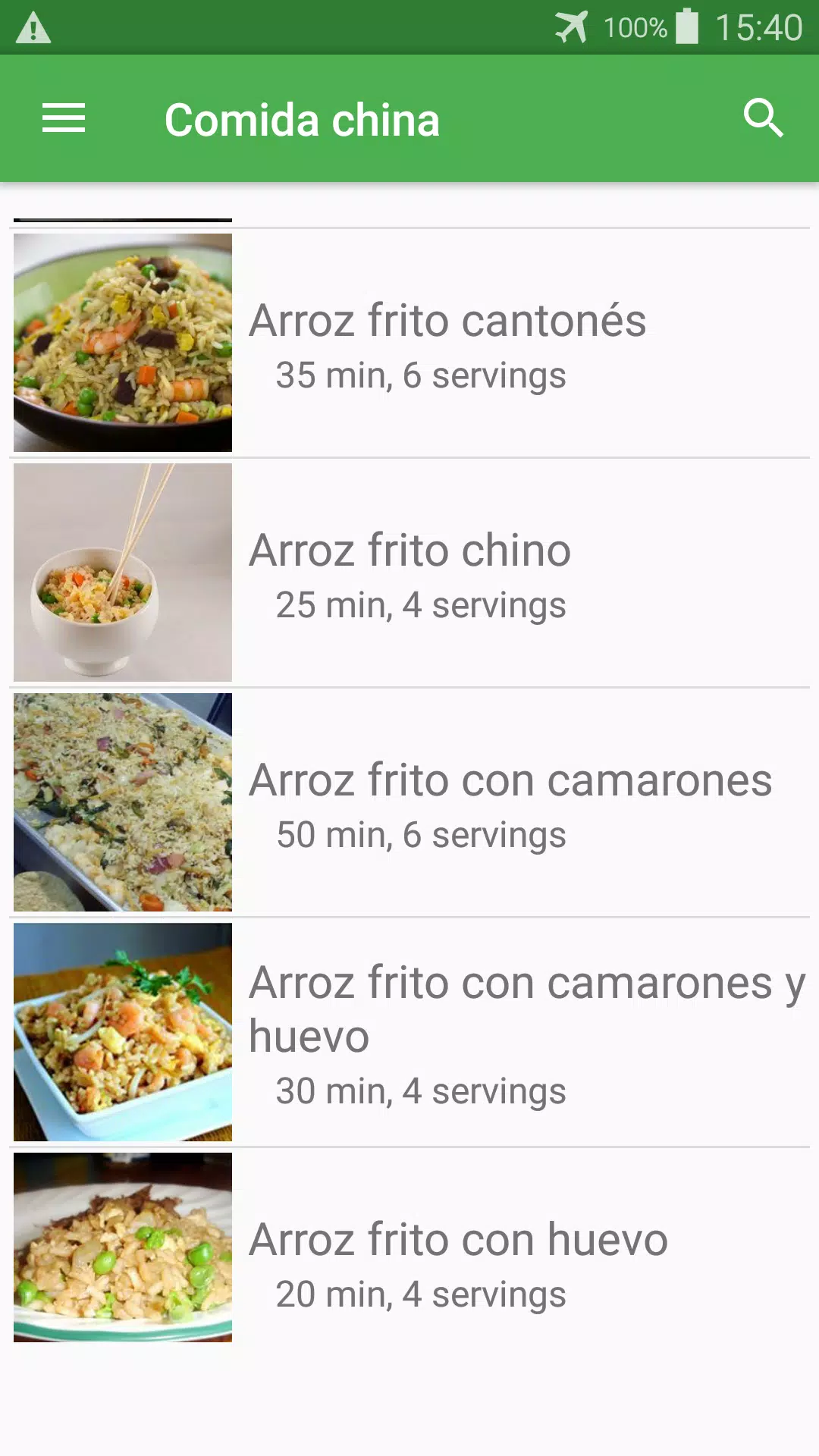 Descarga de APK de Recetas de comida china gratis sin internet. para Android