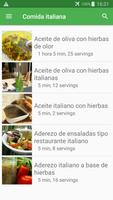 Recetas de comida italiana en español gratis. poster