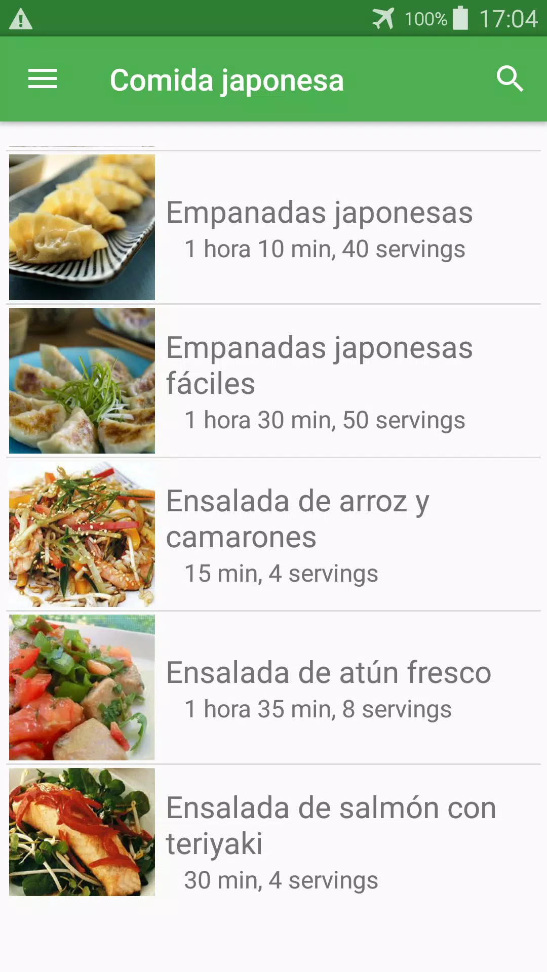 Recetas de comida japonesa en español gratis. APK for Android Download