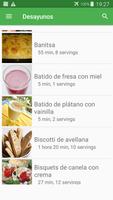 Recetas de desayunos gratis español sin internet. स्क्रीनशॉट 2