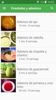 Recetas de ensaladas y aderezos en español gratis. capture d'écran 3