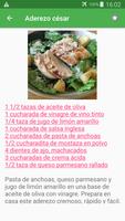 Recetas de ensaladas y aderezos en español gratis. تصوير الشاشة 2