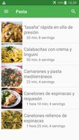 Recetas de pasta en español gratis sin internet. poster