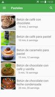 Recetas de pasteles en español gratis sin internet captura de pantalla 2