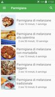 Parmigiana ricette di cucina gratis in italiano. capture d'écran 2