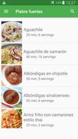 Recetas de platos fuertes en español gratis. poster