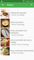 Recetas de Postres en español gratis sin internet. Poster