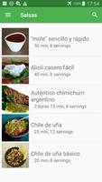 Recetas de salsas en español gratis sin internet. Affiche