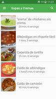 Recetas de sopas y cremas en español gratis. पोस्टर