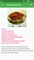 Tiramisù ricette di cucina gratis in italiano. Screenshot 2