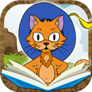 穿靴子的猫经典童话故事有声读物+画画拼图互动游戏 APK