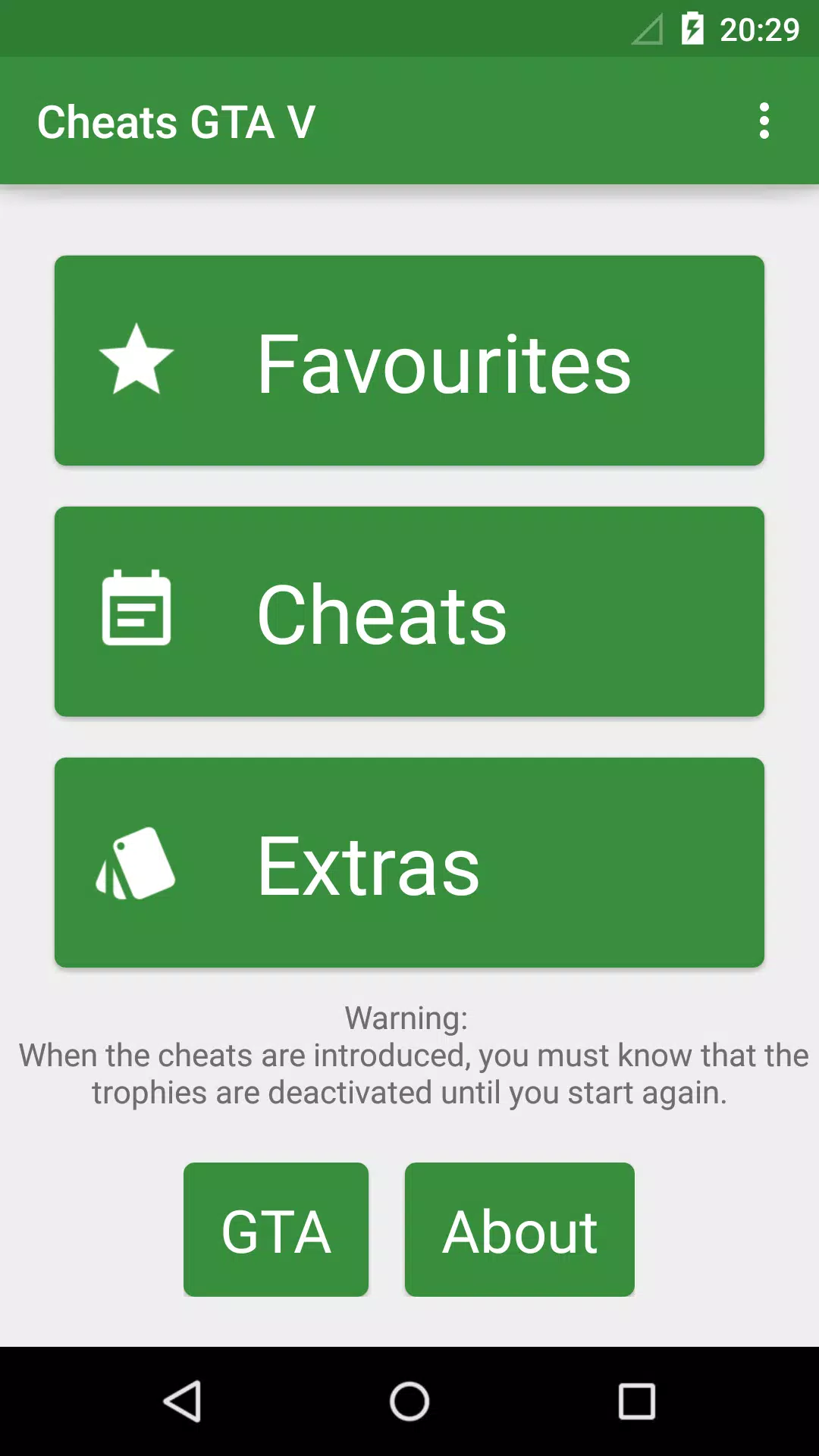 Download do APK de Cheats para GTA 5 (PS3) para Android