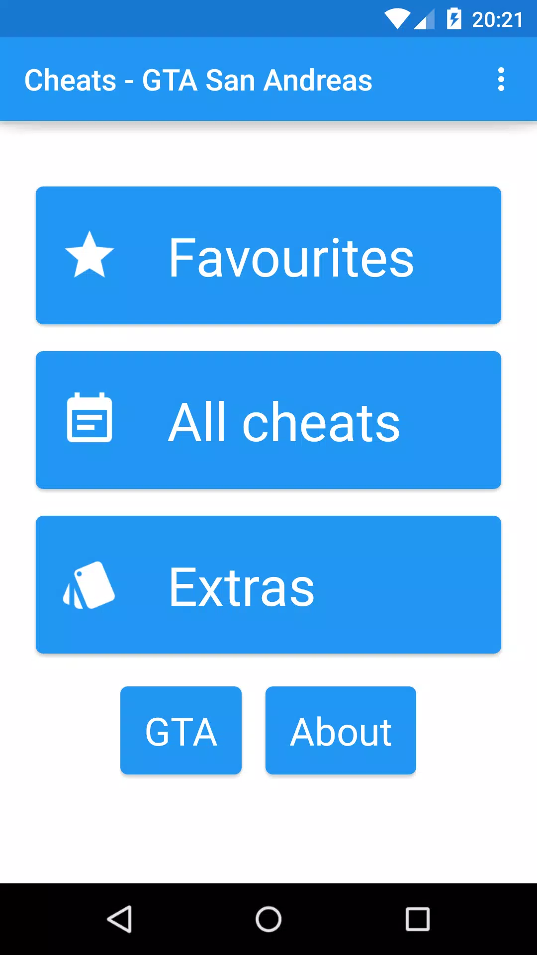 Codigos GTA SA Android