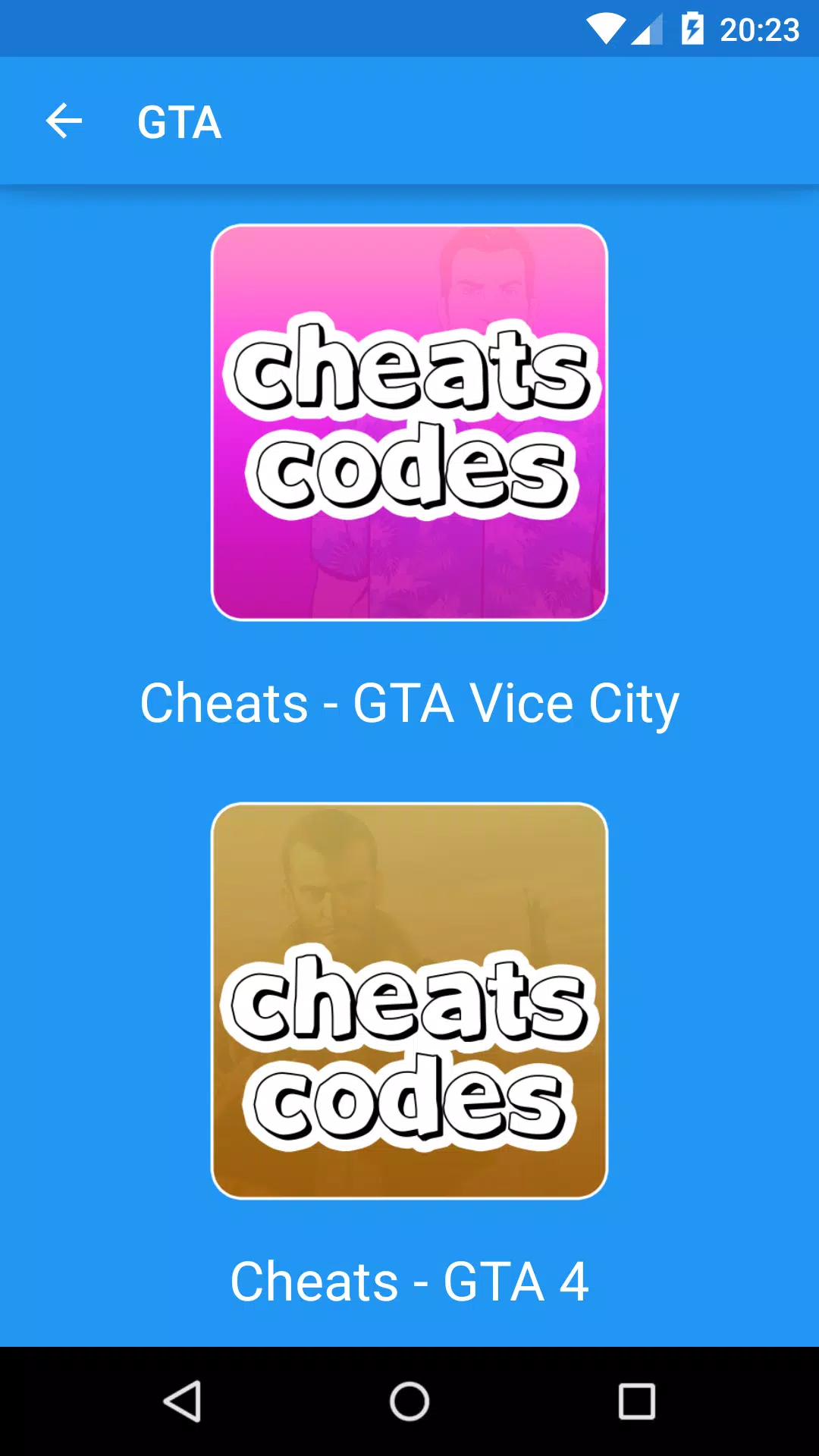 Cheats for GTA (San Andreas) by Barragan Software