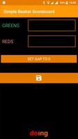 Simple Basketball Scoreboard syot layar 1