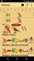 English/Hieroglyph Dictionary poster