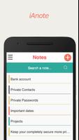 iAnote - Protect your notes اسکرین شاٹ 1