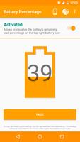 Pourcentage batterie Affiche