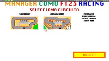 Manager Comu F123 Racing تصوير الشاشة 1