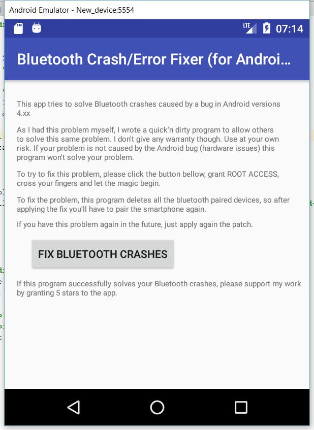 [ROOT] Bluetooth Crash/Error Fixer (FREE) for Android - APK ... - 