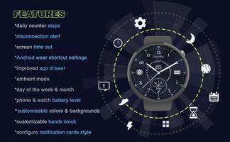 Deep Blue Watchface penulis hantaran