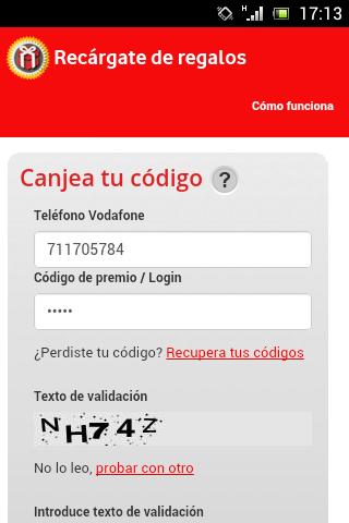 Vodafone Recargate de Regalos APK für Android herunterladen