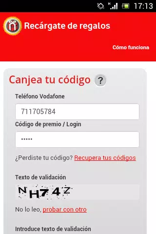 Vodafone Recargate de Regalos APK for Android Download