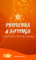 English Proverbs & Sayings Affiche