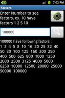 Factors Calculator 海报