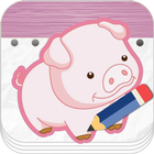 Learn To Draw Pigs أيقونة