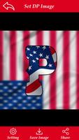 USA Flag Letter Alphabet & Name capture d'écran 1