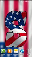 USA Flag Letter Alphabet & Name capture d'écran 2