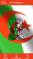 Algeria Flag Letter Alphabet & Name โปสเตอร์