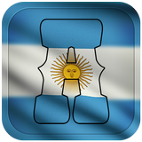 ikon Argentina Flag Letter Alphabet & Name