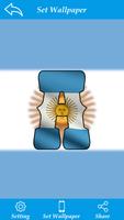 Argentina Flag Letter Alphabet & Name Affiche