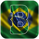 Brazil Flag Letter Alphabet & Name aplikacja