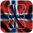 Norway Flag Letter Alphabet & Name icon