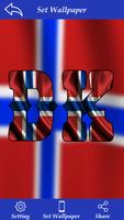 Norway Flag Letter Alphabet & Name الملصق