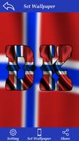 Norway Flag Letter Alphabet & Name poster