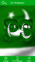Pakistan Flag Letter Alphabet & Name-poster