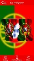Portugal Flag Letter Alphabet & Name Plakat