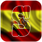 Spain Flag Letter Alphabet & Name иконка