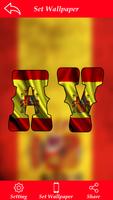 Spain Flag Letter Alphabet & Name Affiche