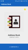 Address book and business card contacts Affiche