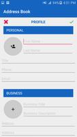 Address book and business card contacts capture d'écran 2