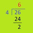 Multi-digit division icon