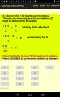 RADIANS AND DEGREES скриншот 3