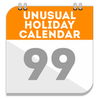 Unusual holiday calendar icon