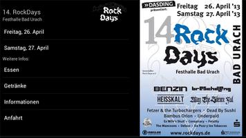 Rock Days App-poster